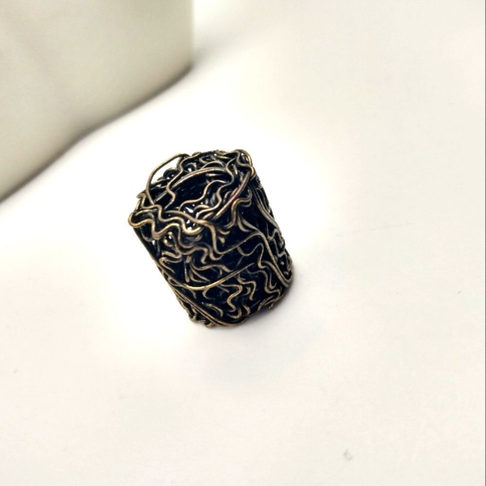 Gothic wire charm or pendant for necklace‎